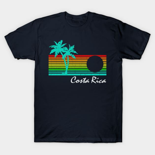 Costa Rica (vintage distressed design) T-Shirt by robotface